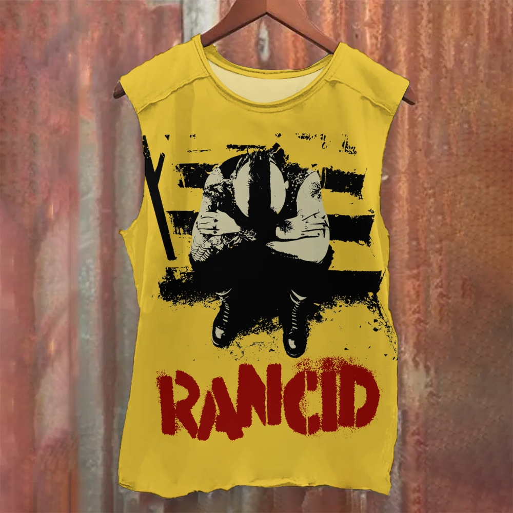Unisex Casual Printed Tank Top
