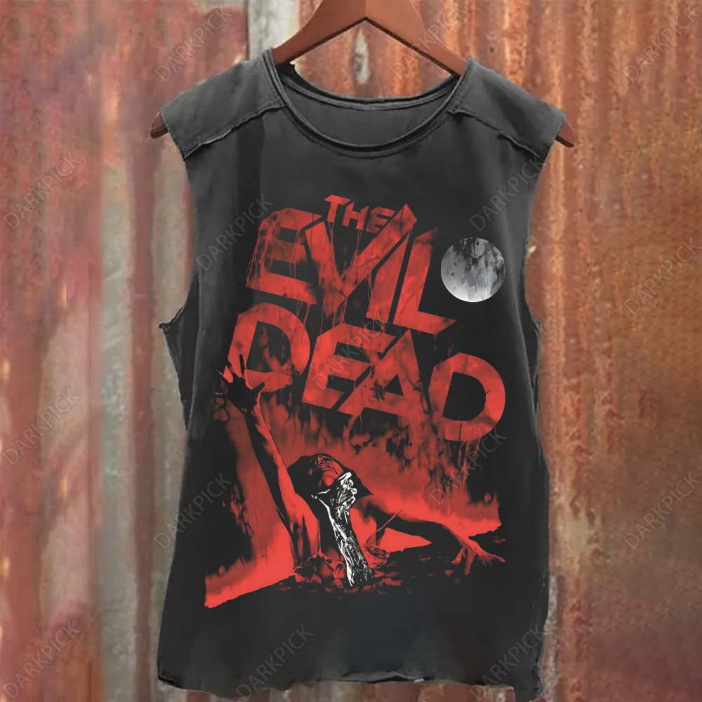 Unisex Vintage Washed Evil Dead Tank Top