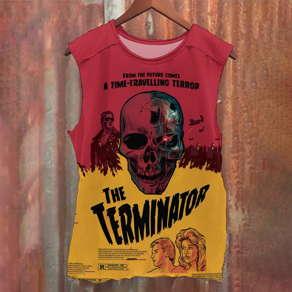 Unisex Casual Printed  The Terminator Tank Top