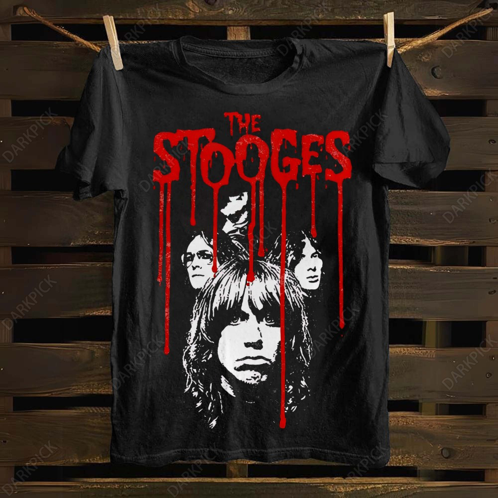 Unisex cotton The Stooges  T-shirt