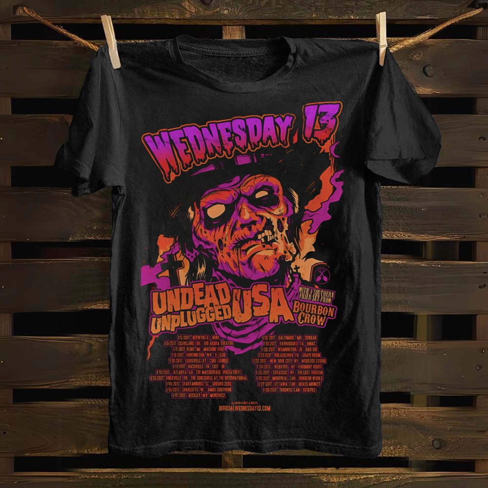 Unisex cotton Undead Unplugged T-shirt