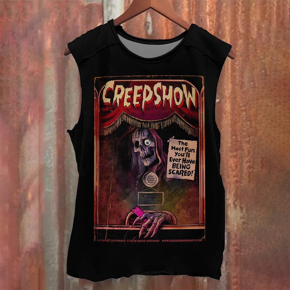 Unisex Casual  Creepshow Printed Tank Top
