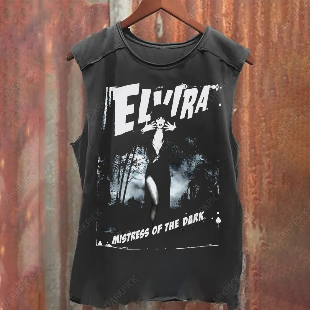 Unisex Vintage Washed Elvira: Mistress of the Dark Tank Top