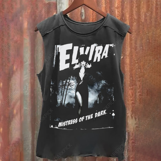 Unisex Vintage Washed Elvira: Mistress of the Dark Tank Top