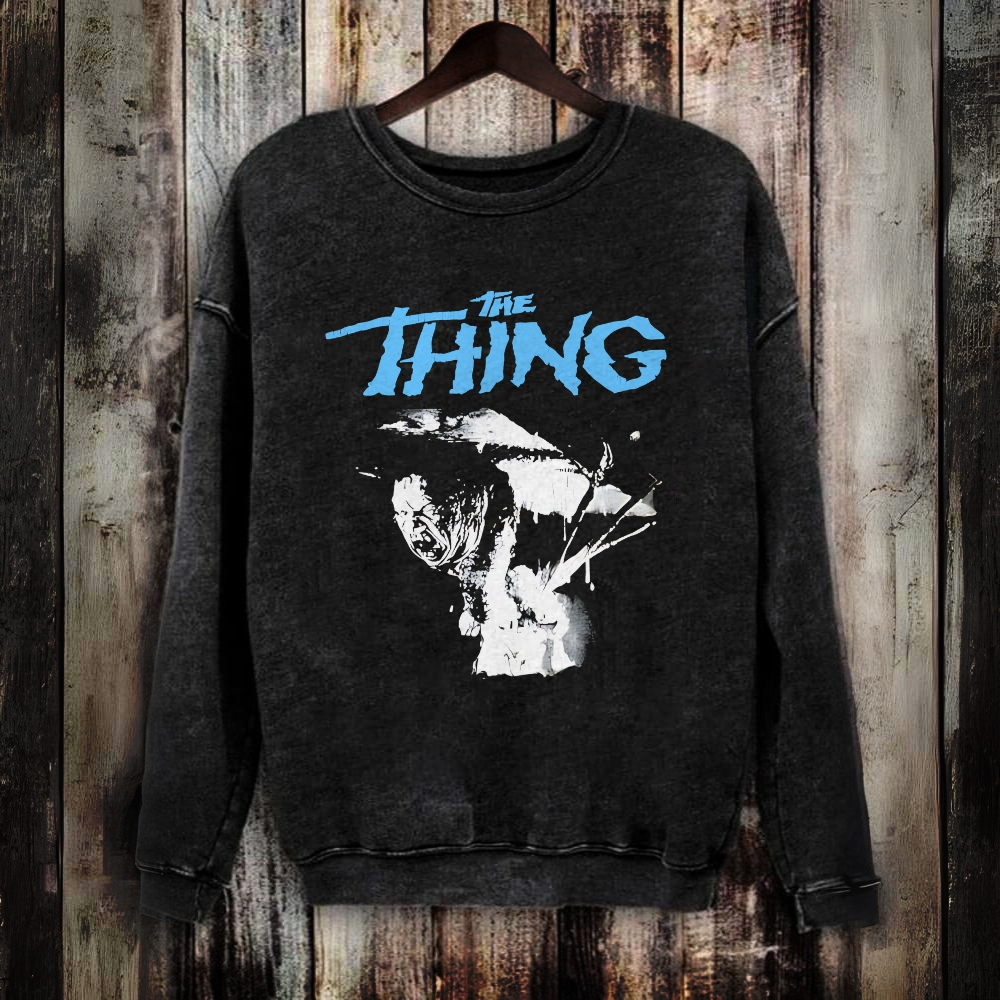 Unisex Vintage  Washed THE THING  Sweatshirt