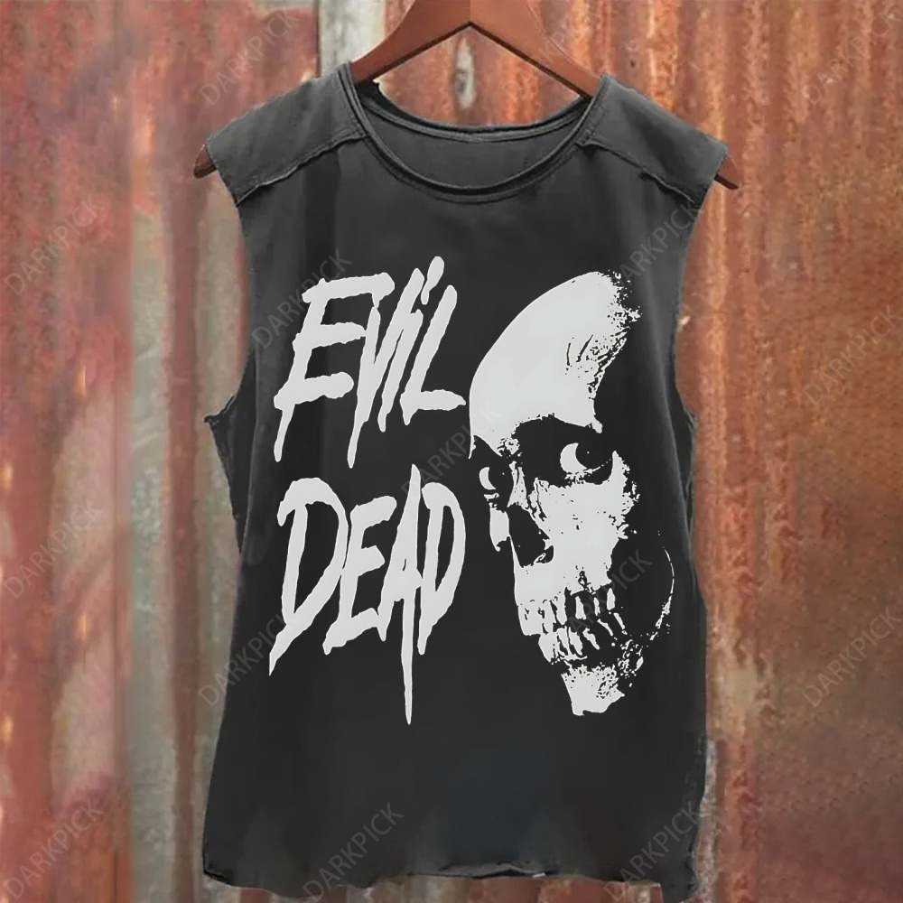 Unisex Vintage Washed Evil Dead Tank Top