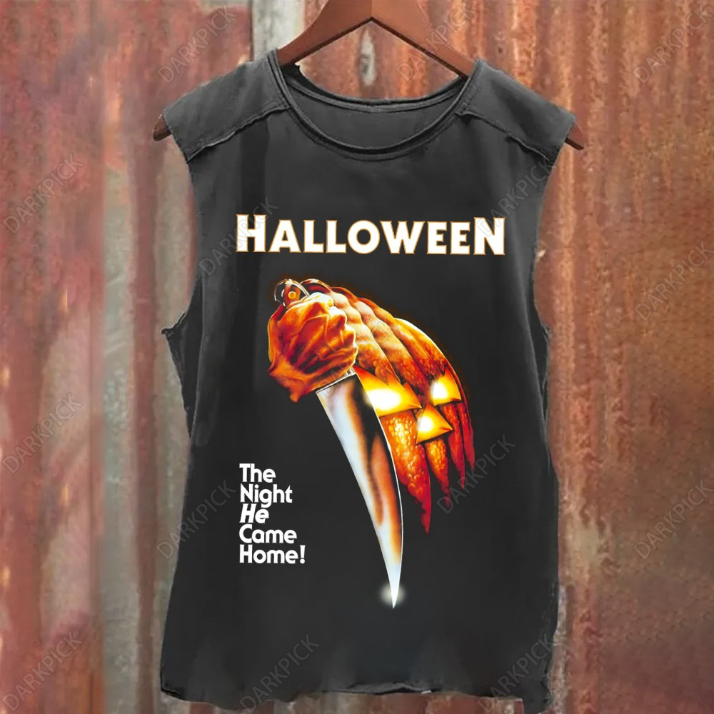 Unisex Vintage Washed Michael Myers (Halloween) Tank Top