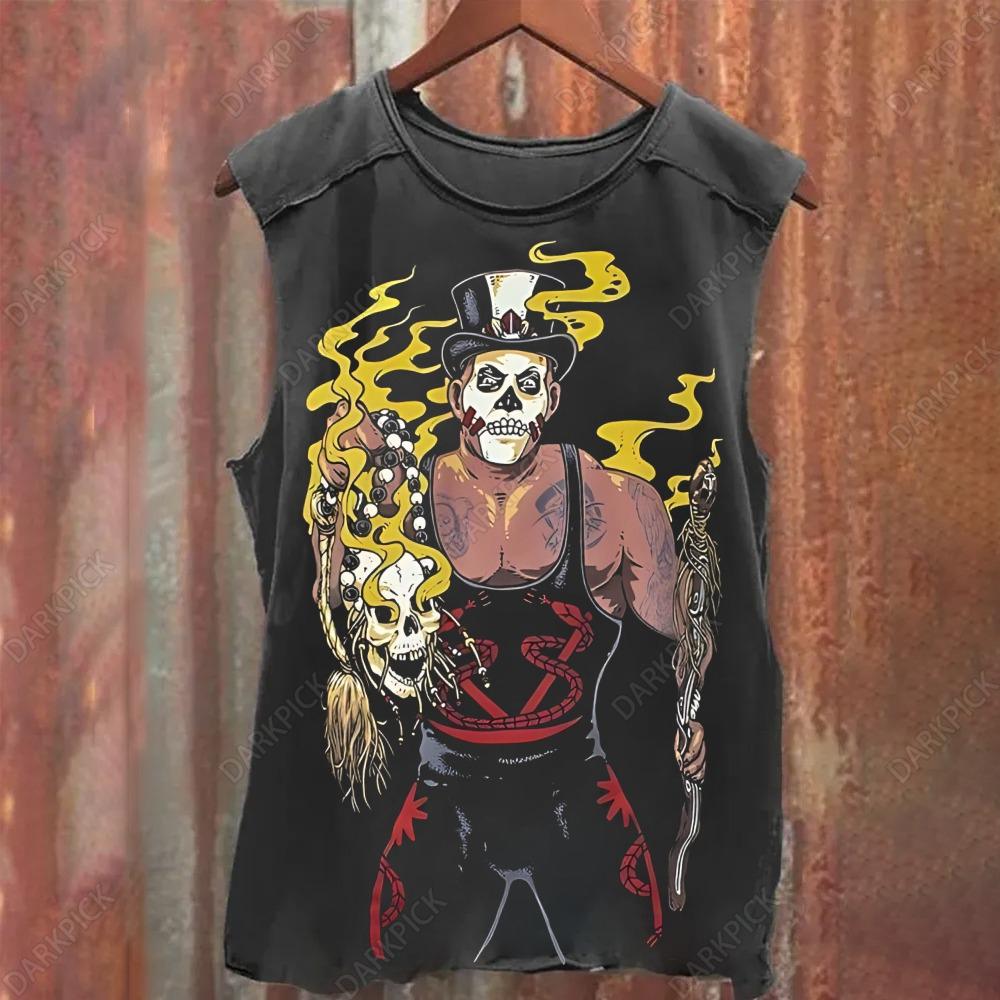 Unisex Vintage Washed WWE Tank Top