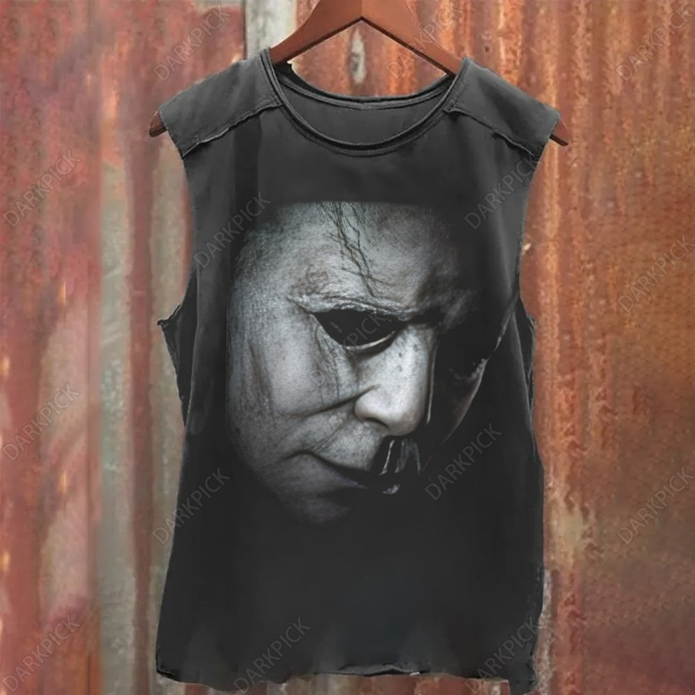 Unisex Vintage Washed Michael Myers (Halloween) Tank Top