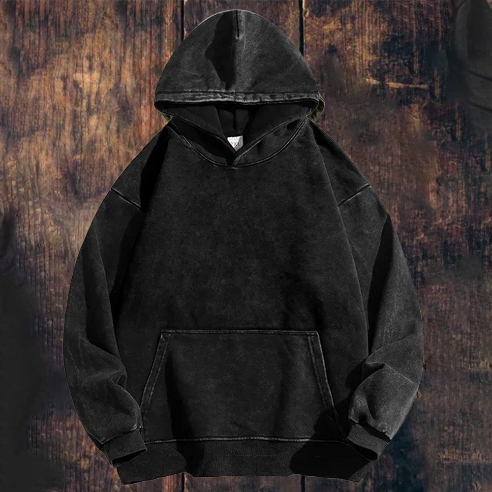 Gen X Skull Printing Washed hoodie