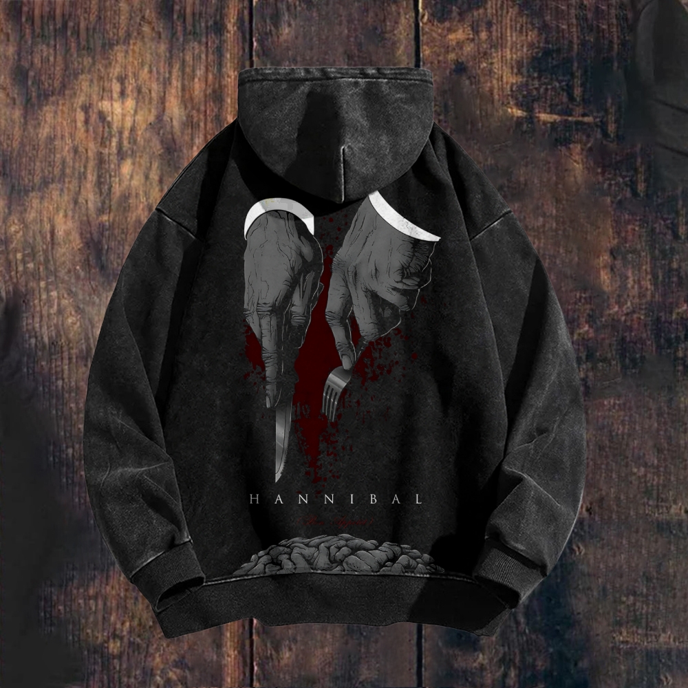 Unisex Washed Hannibal hoodie