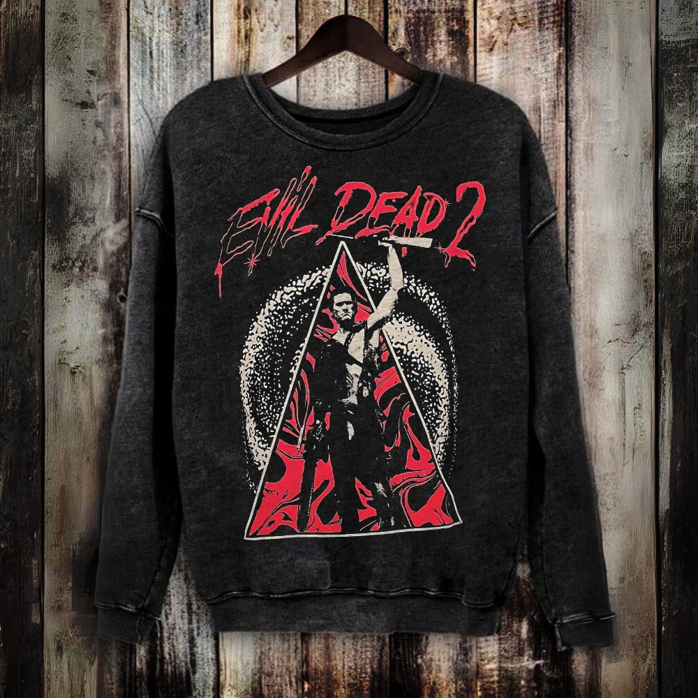 Unisex Vintage  Washed  Evil Dead Sweatshirt