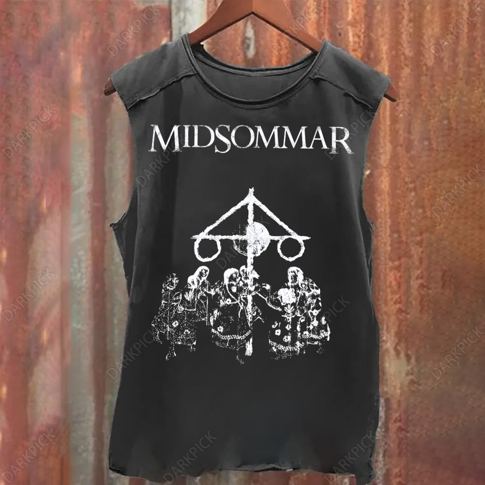 Unisex Vintage Washed   Midsommar  Tank Top