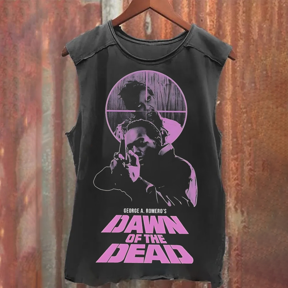 Unisex Casual  Dawn Of The Dead Printed Tank Top