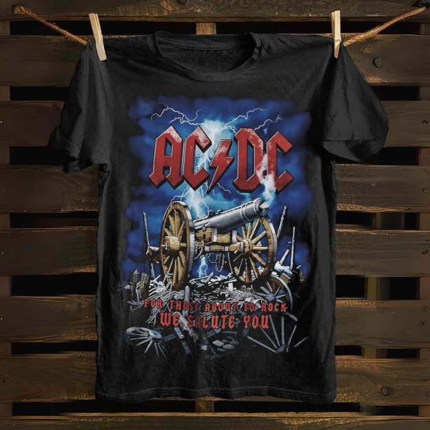 Unisex cotton  ACDC Band T-shirt