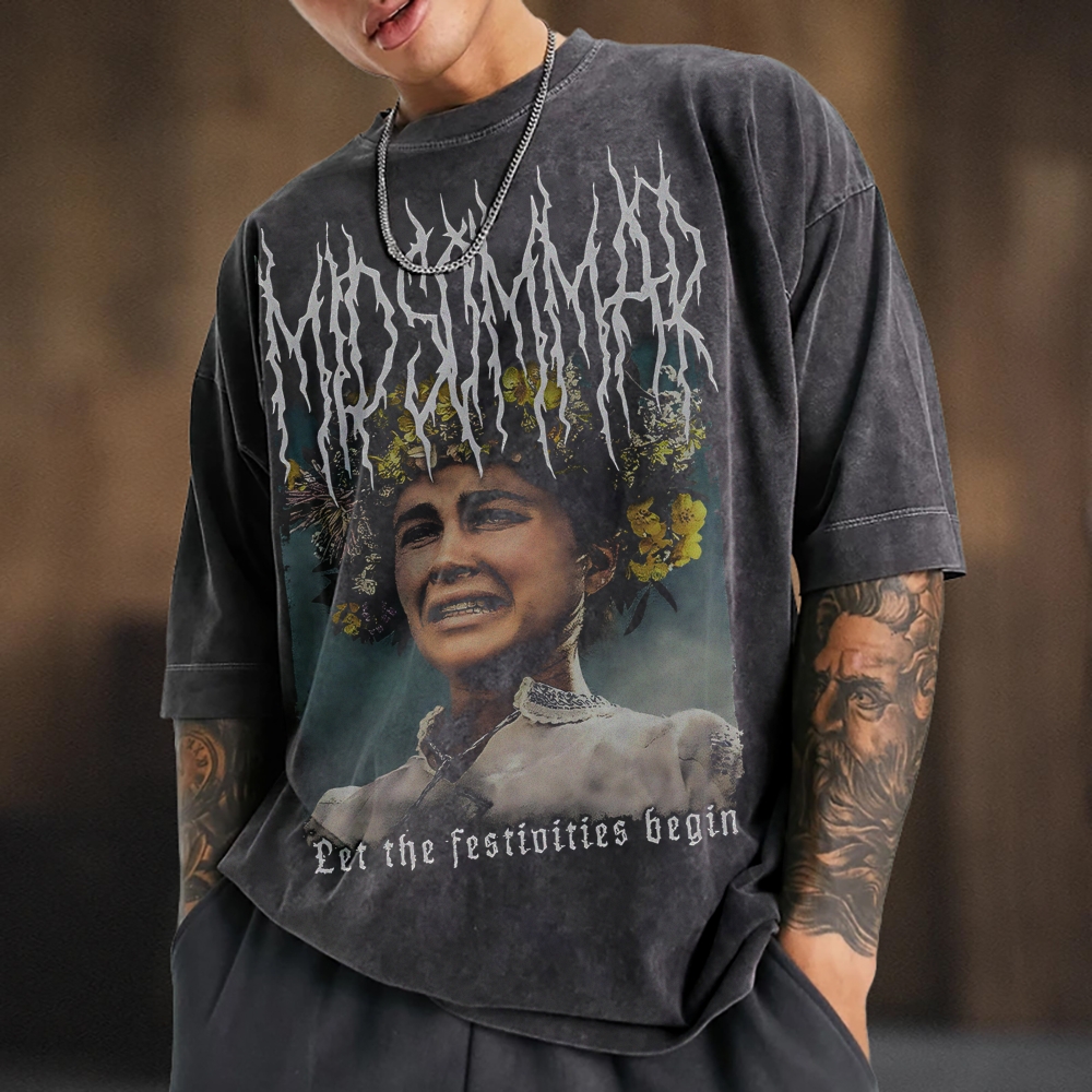 Unisex Washed Midsommar Florence Pugh T-shirt