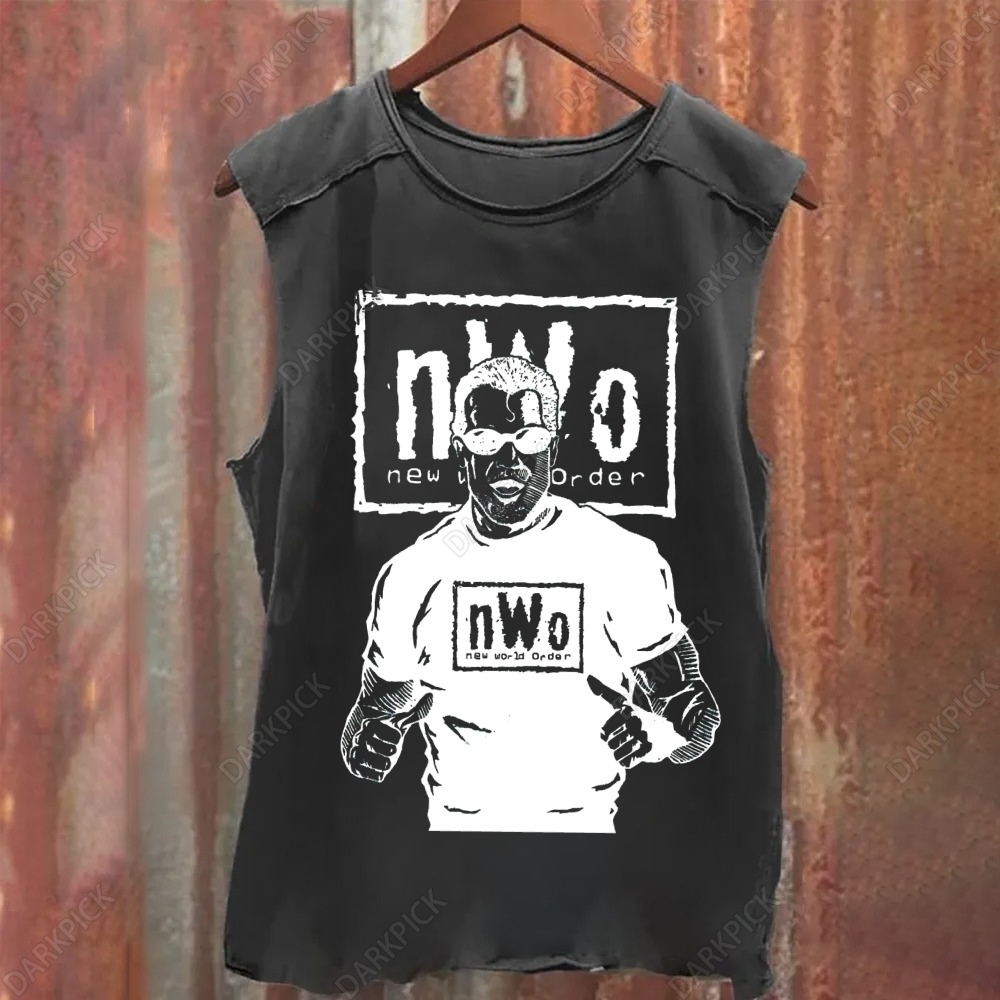 Unisex Vintage Washed NewWorldOrder WWE Tank Top
