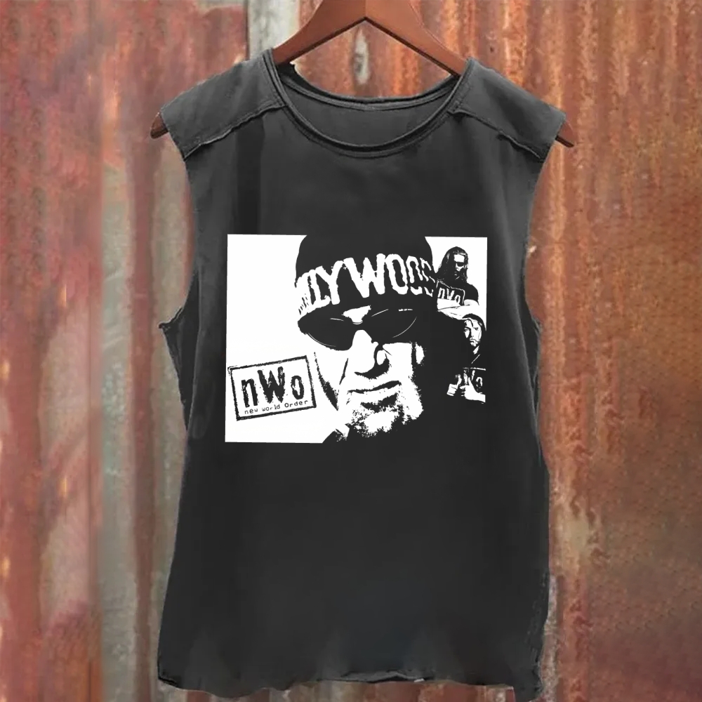 Unisex Vintage Washed  New World Order WWE Tank Top