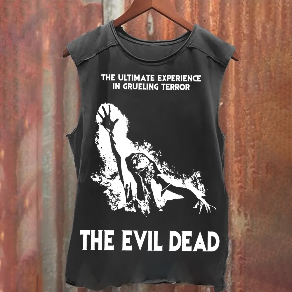 Unisex Vintage Washed Evil Dead Tank Top