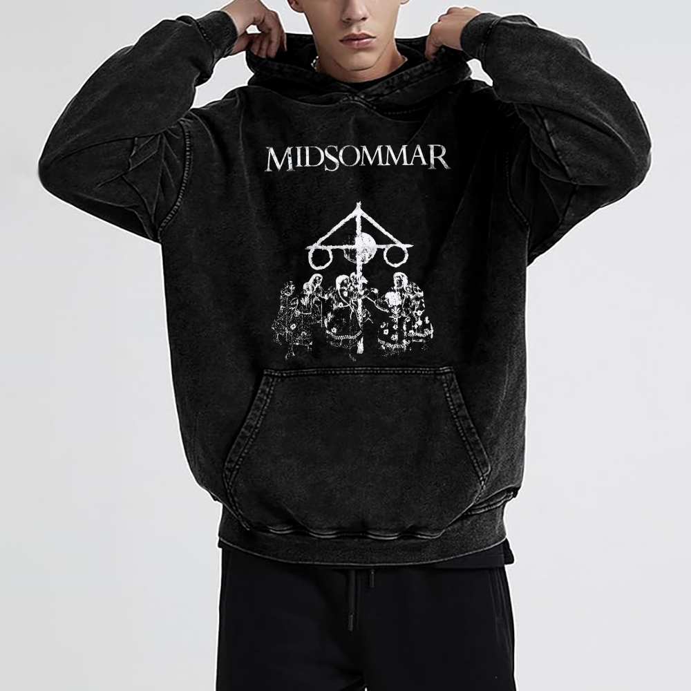 Unisex Washed Midsommar hoodie