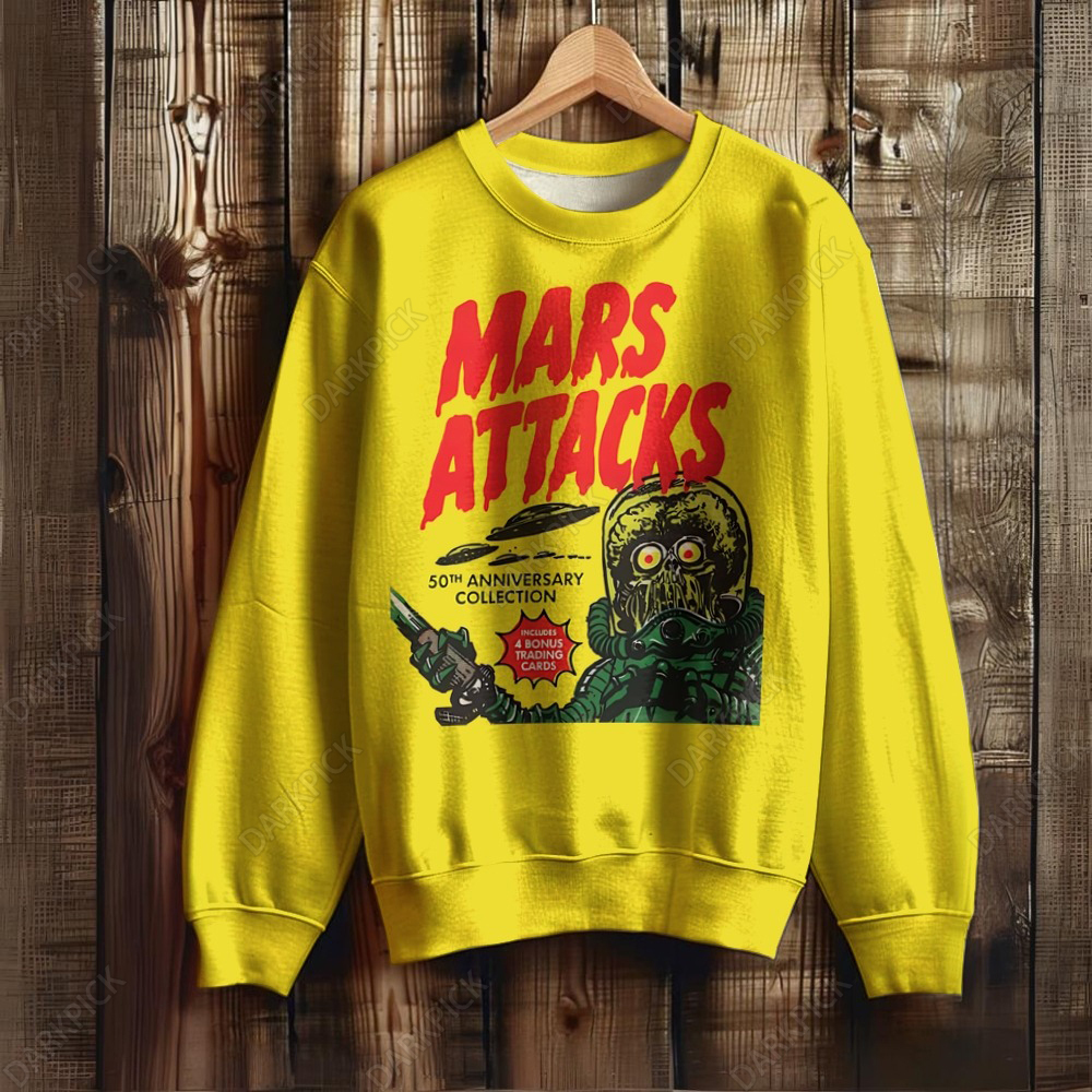 Unisex Mars Attacks Space Adventure Sweatshirt