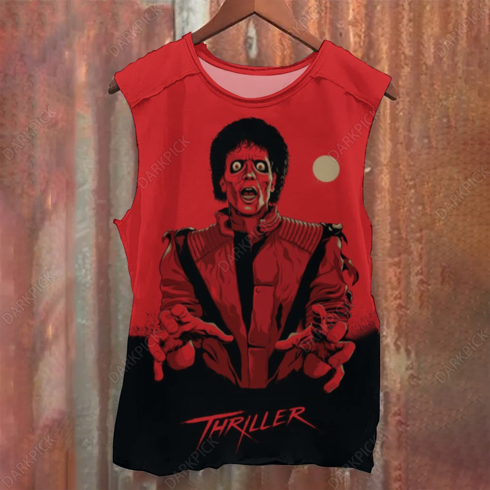 Unisex Casual Michael Jackson - Thriller Printed Tank Top