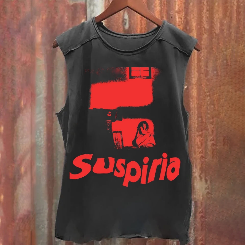 Unisex Vintage Washed Suspiria Tank Top
