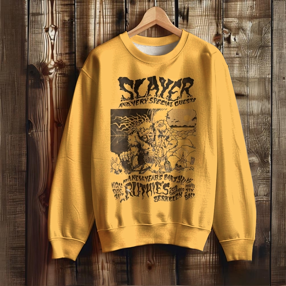 Unisex Retro Slayer Poster Art Illustration Sweatshirt