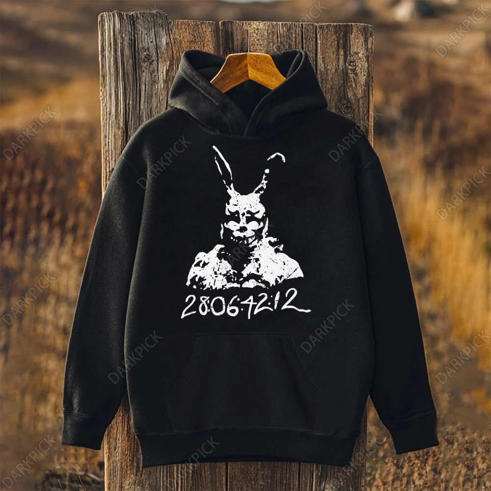 Unisex Donnie Darko 28 06 42 12 Frank Bunny Rabbit Hoodie