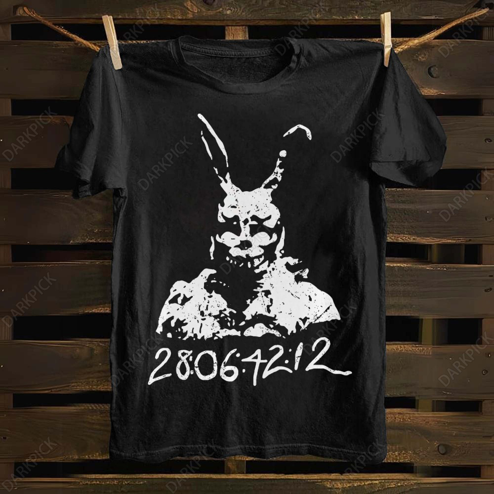 Unisex cotton Donnie Darko 28 06 42 12 Frank Bunny Rabbit T-shirt