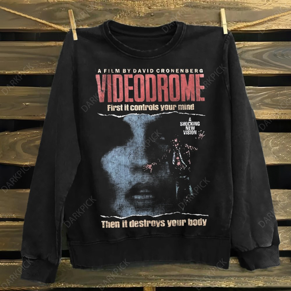 Unisex Cotton Graphic Videodrome film poster Sweatshirt