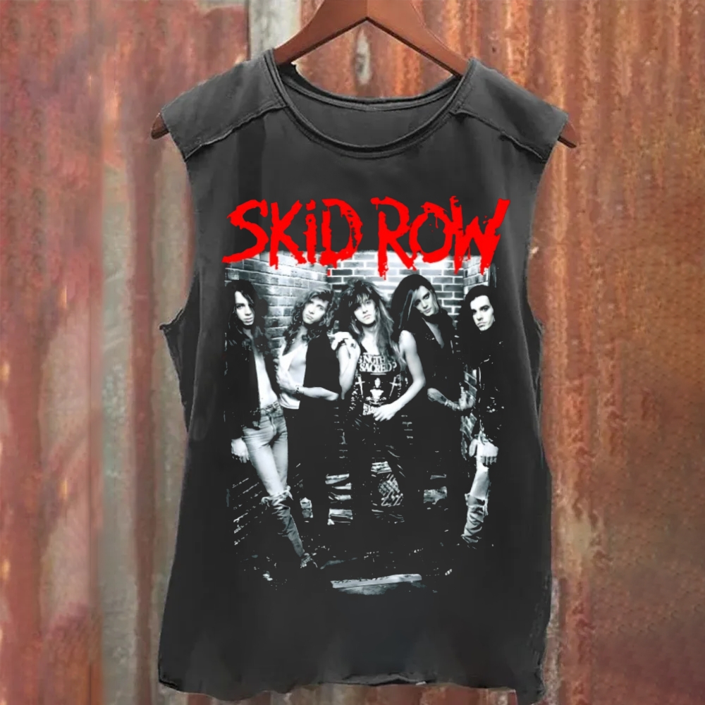 Unisex Vintage Washed Skid Row Tank Top