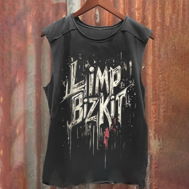 Unisex Vintage Washed Limp Bizkit Tank Top