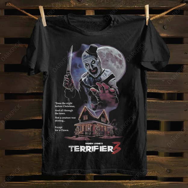 Unisex cotton Terrifier 3 Horror Movie T-shirt