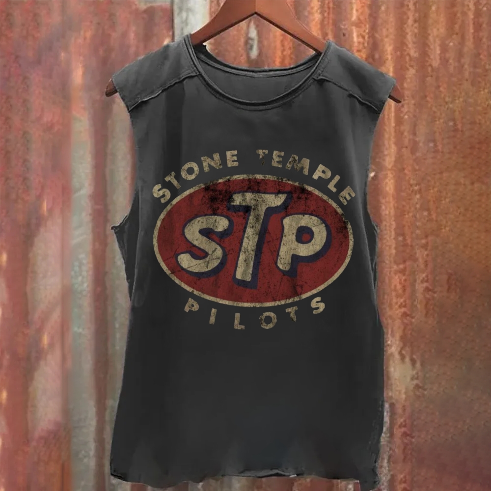 Unisex Vintage Washed  Stone Temple Pilots Tank Top