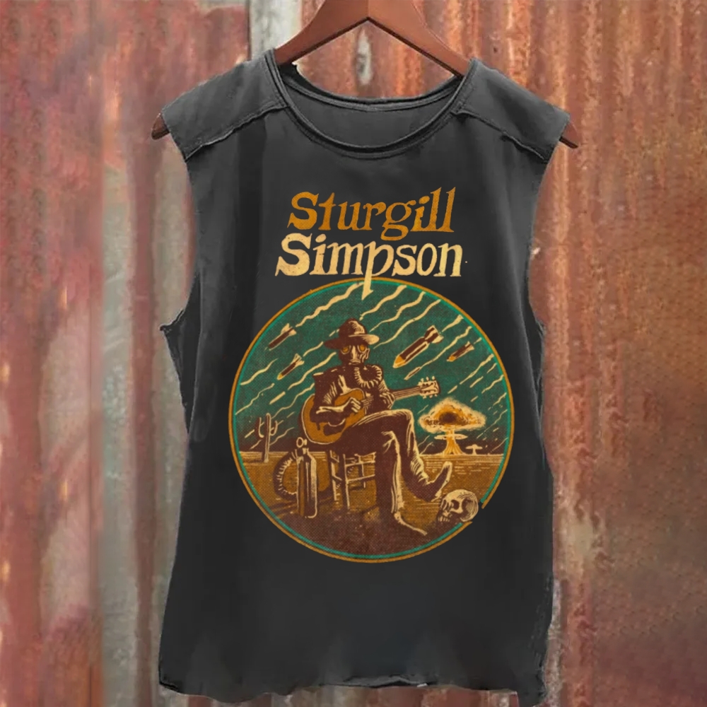Unisex Vintage Washed Sturgill Simpson Tank Top