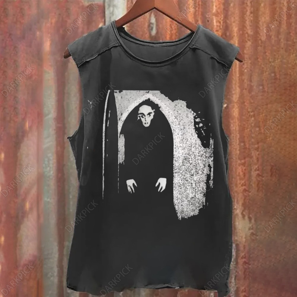 Unisex Vintage Washed Nosferatu: A Symphony of Horror (1922) Tank Top