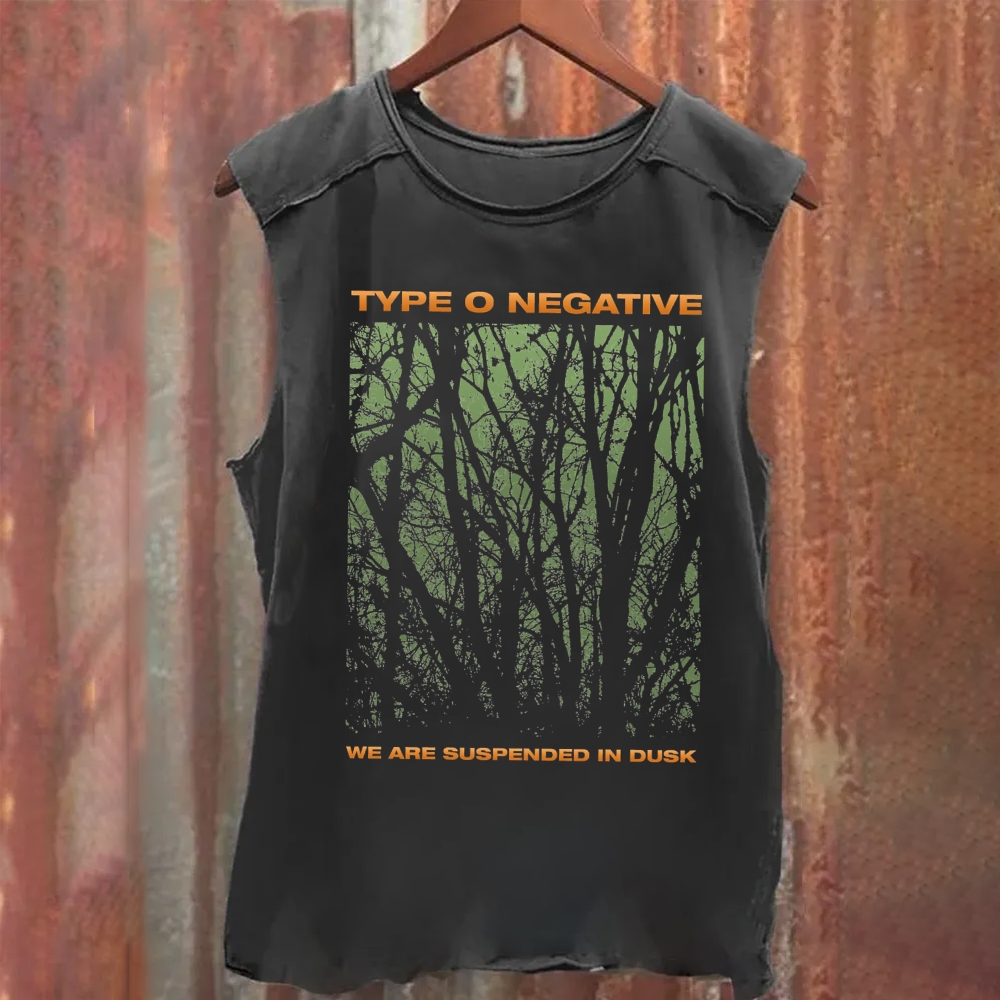 Unisex Vintage Washed Type O Negative Tank Top