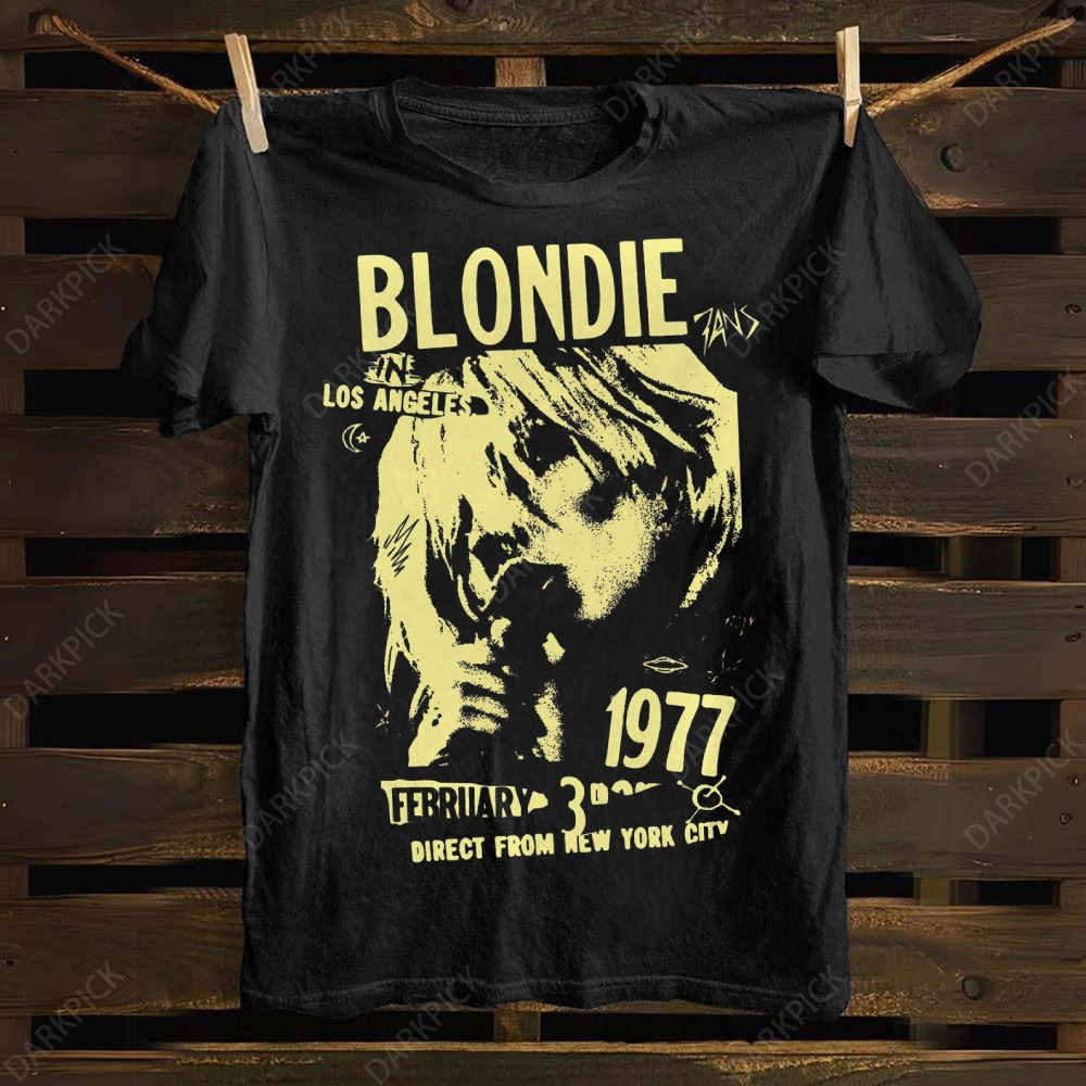 Unisex cotton Blondie 1977 Direct From New York City T-shirt