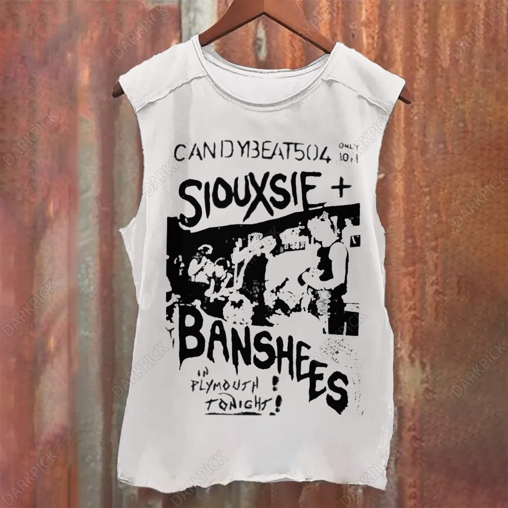 Unisex Casual Siouxsie and the Banshees Printed Tank Top