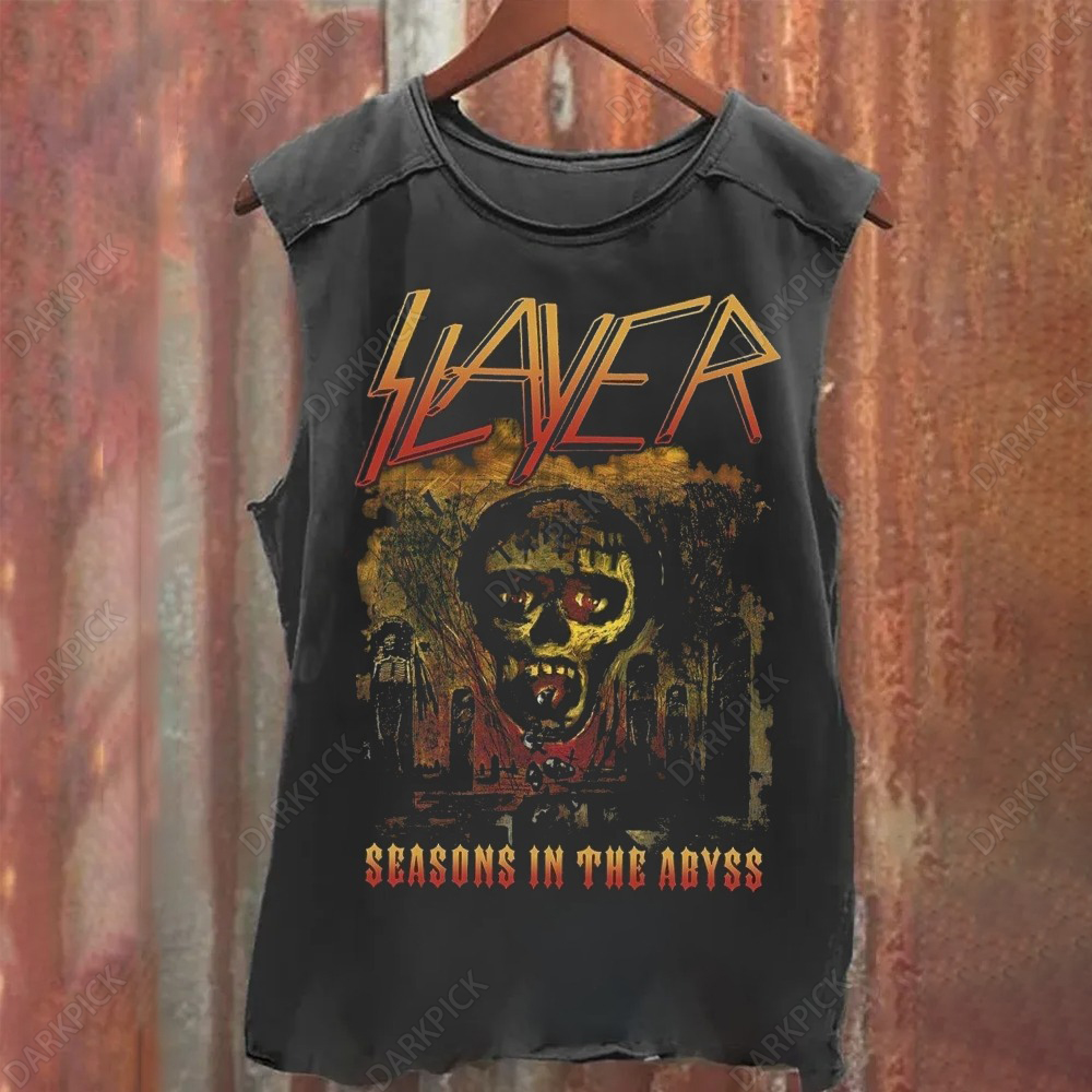 Unisex Vintage Washed Slayer Tank Top