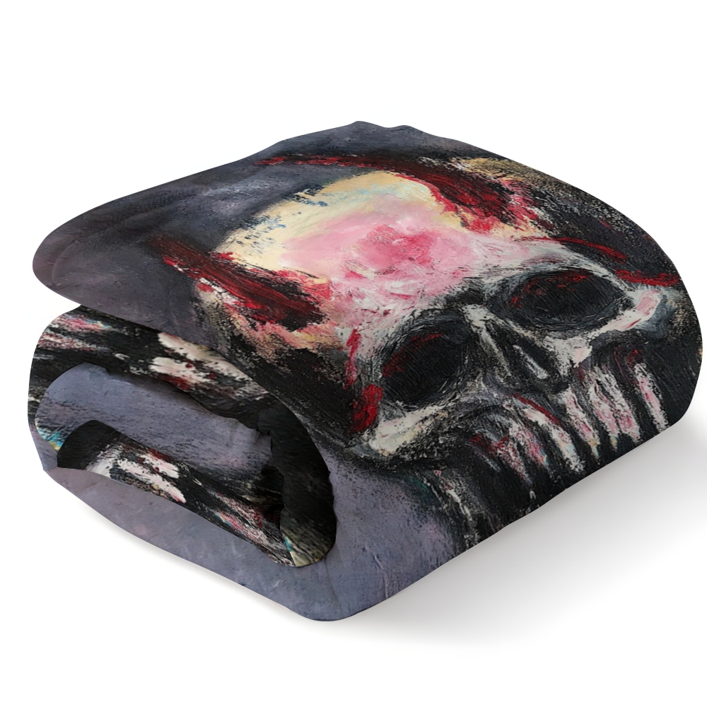 Demon Skeleton Graffiti TCotton Blanket