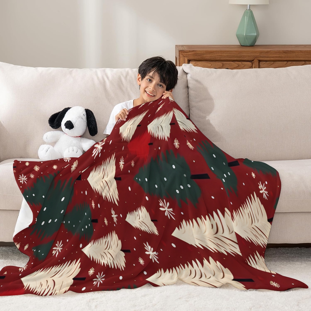 Christmas Tree Flannel Blanket