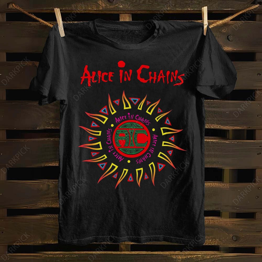 Unisex cotton Alice in Chains  T-shirt