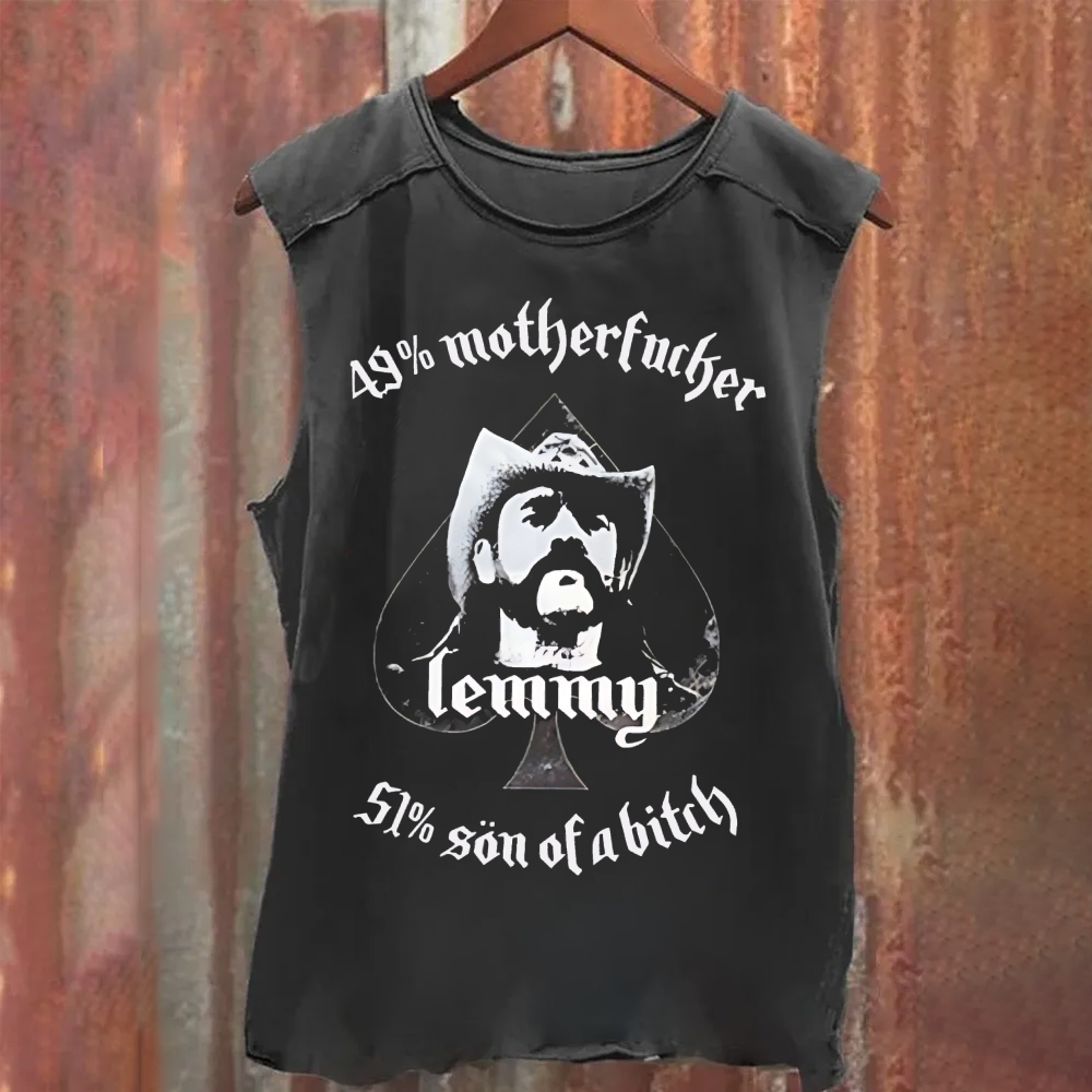 Motörhead Vintage Washed Lemmy Motorhead  Tank Top