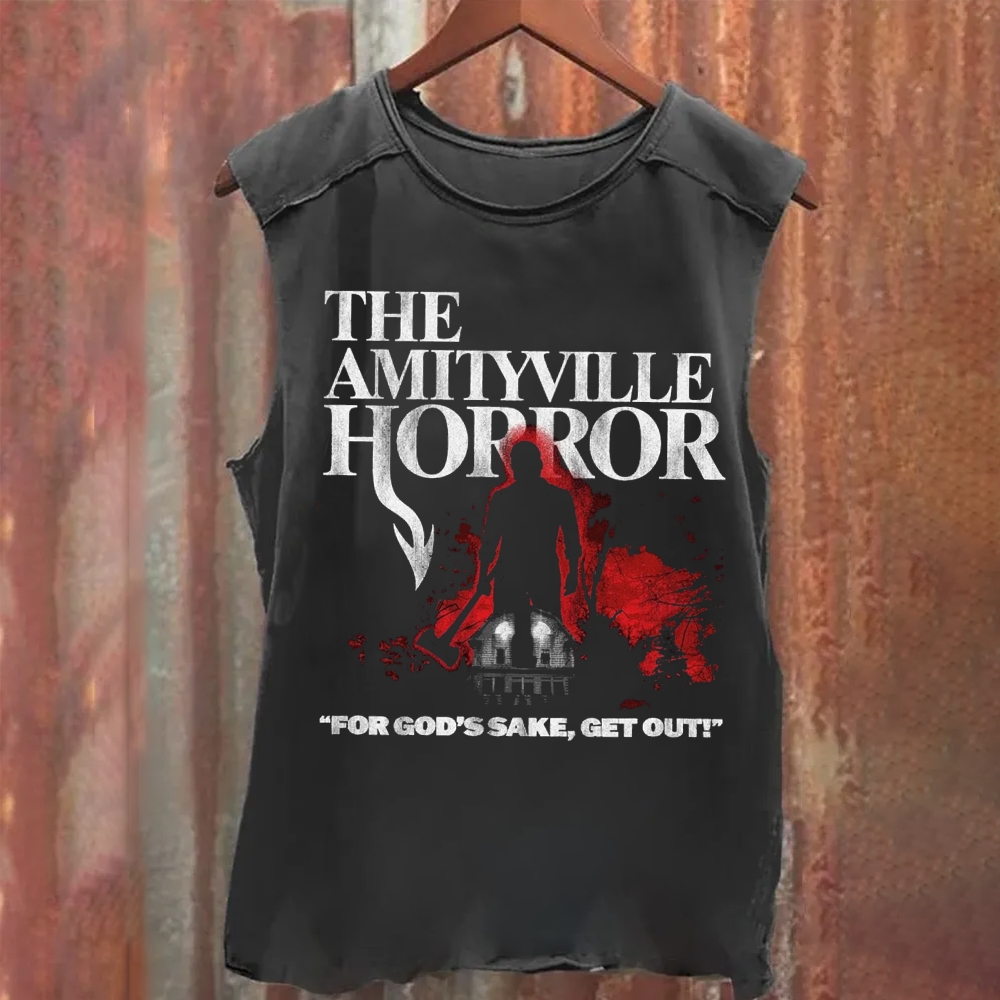 Unisex Vintage Washed The Amityville Horror Tank Top