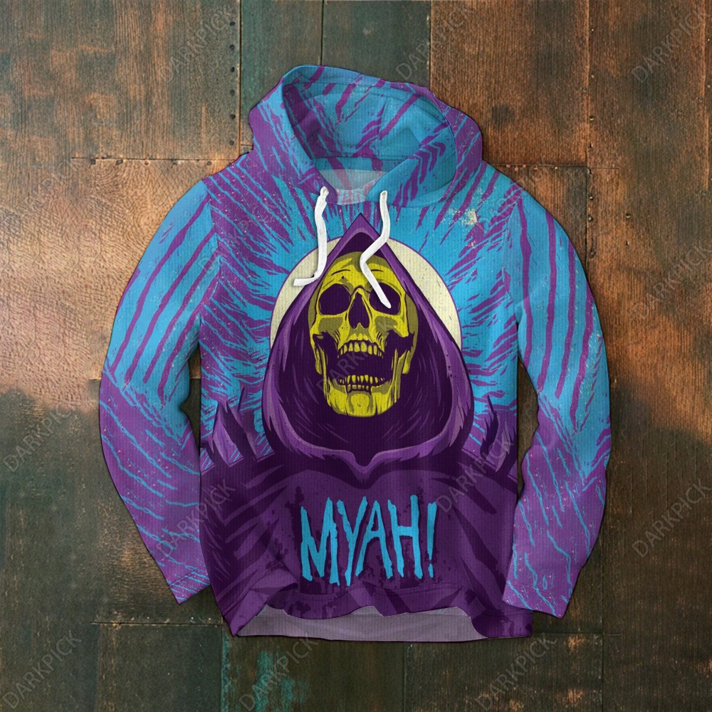 Unisex Color Block Skull Printed Hoodies