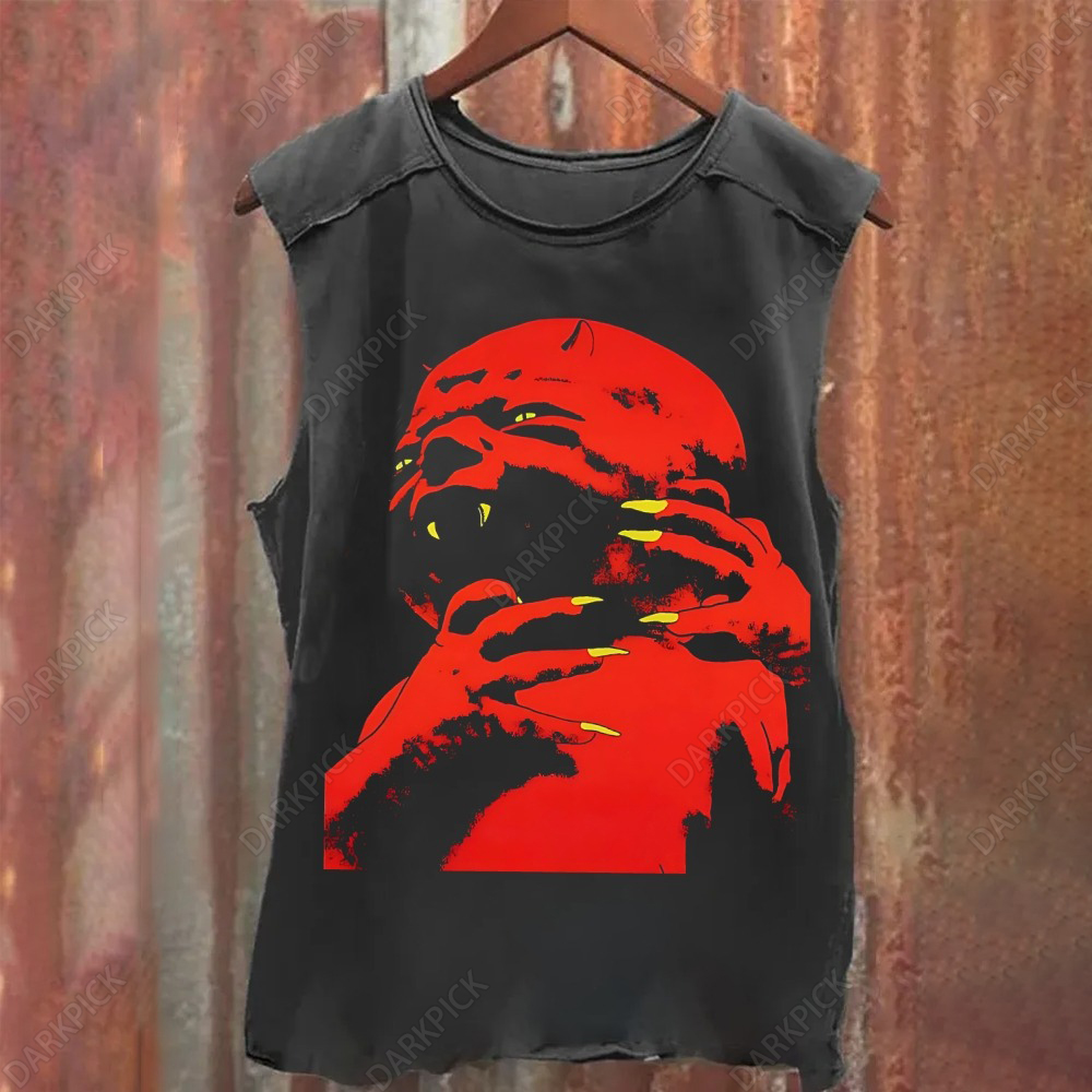 Unisex Vintage Washed Black Sabbath Heavy Metal Band Tank Top