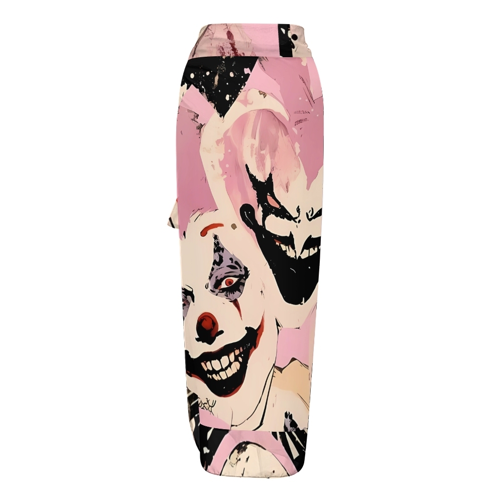 Women's Clown Printed One Piece Swimsuits and Cover Ups