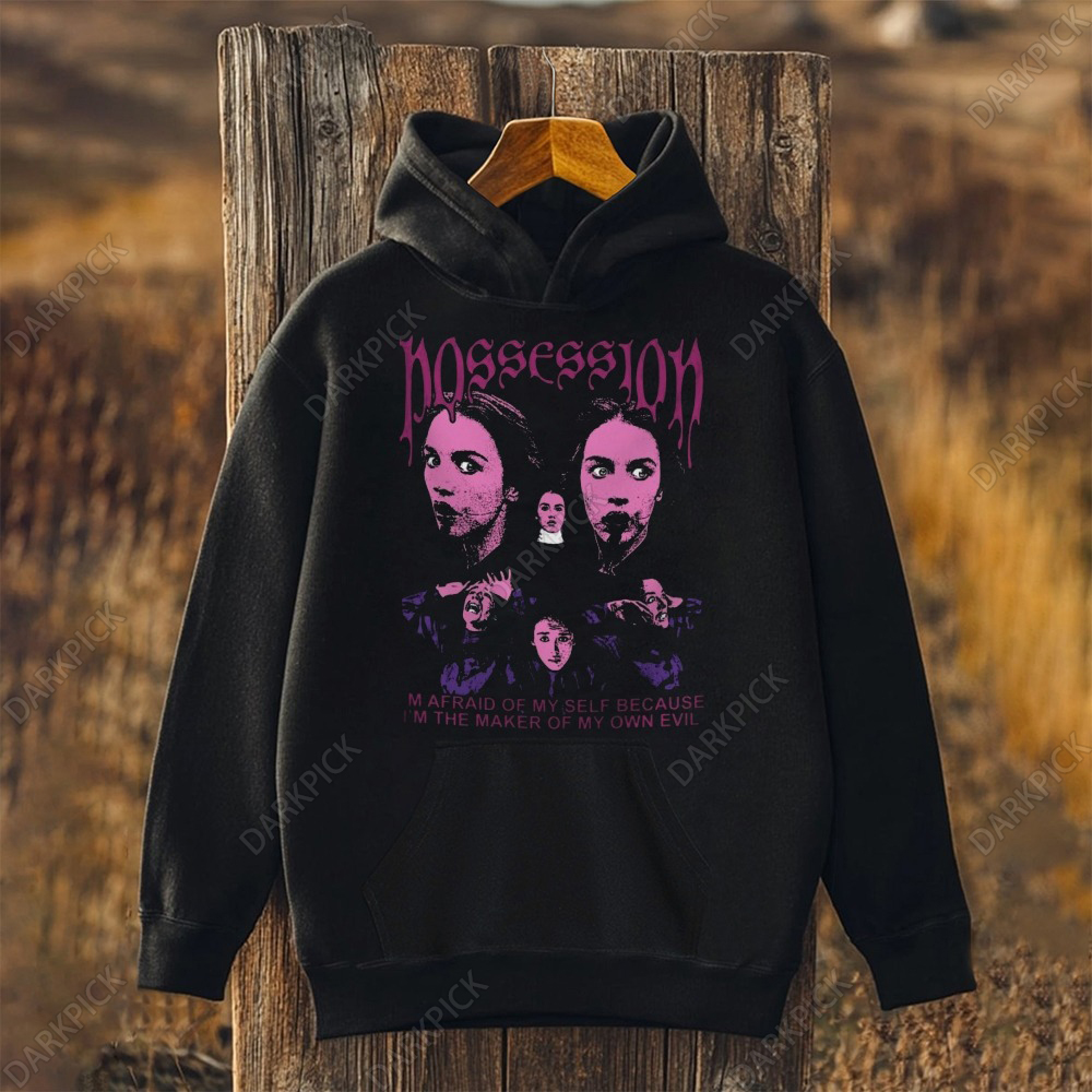 Unisex Possession Thriller Movie Printed Long Sleeve Hoodie